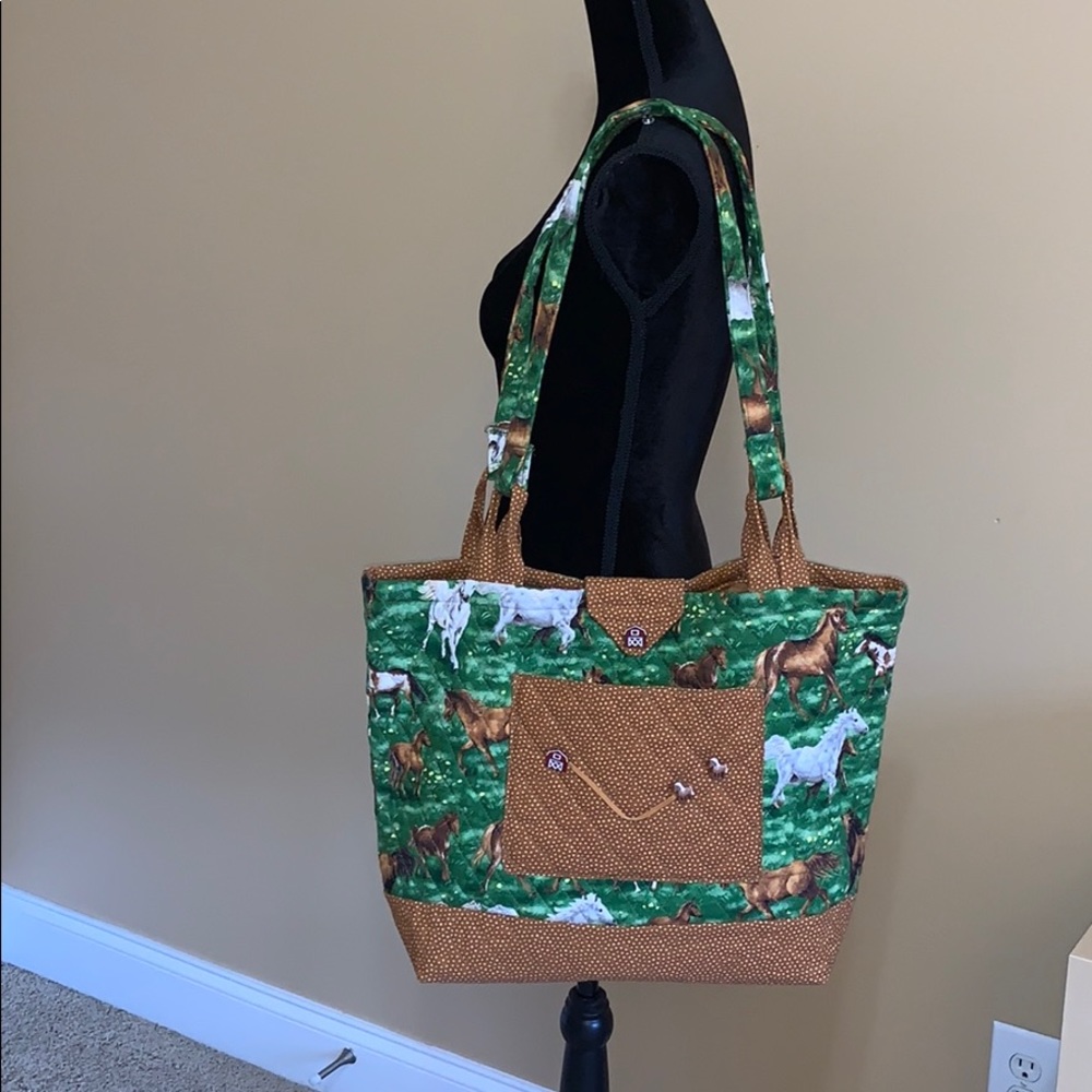 Hand sewn better than Vera Bradley horse tote NWOT
